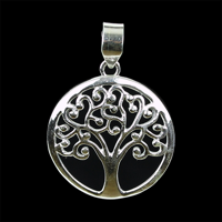 Tree of life hanger 925 zilver - 4 - Zilver - Metaal - L - thumbnail