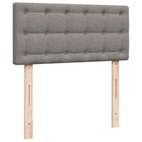 Boxspring met matras stof taupe 100x200 cm - thumbnail