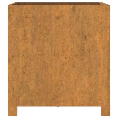 VidaXL Plantenbakken met poten 2 st roestig 50x50x50 cm cortenstaal