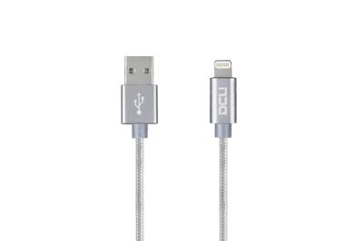 USB-oplaadkabel Lightning iPhone DCU 34101205 Zilverkleurig 1 m