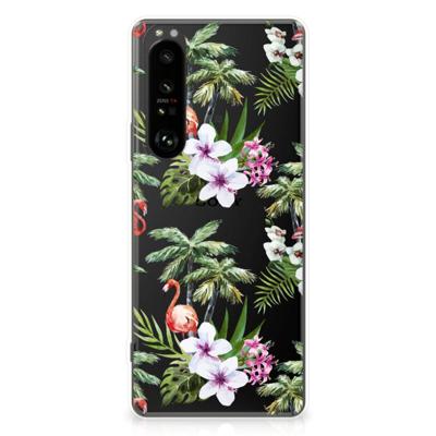 Sony Xperia 1 III | TPU Hoesje | Flamingo Palms Sony Xperia 1 III | TPU Hoesje | Flamingo Palms