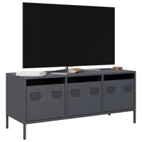 Tv-meubel 101,5x39x43,5 cm koudgewalst staal antracietkleurig - thumbnail