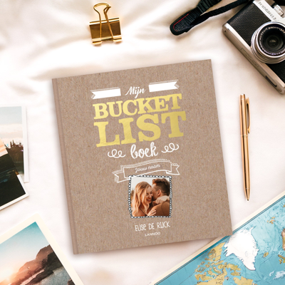 Mijn Bucketlist boek met naam en foto (Hardcover)
