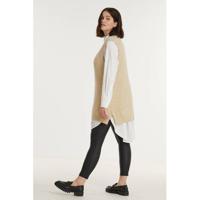 ONLY CARMAKOMA coated skinny jeans zwart - thumbnail