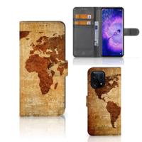 OPPO Find X5 | Flip Cover | Wereldkaart - thumbnail