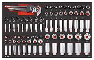 Sonic Doppenset 1/4", 3/8" & 1/2", 12-kant 100-delig 310001