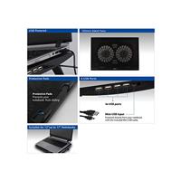 ACT Connectivity Laptopstandaard, met ventilator, hoogte verstelbaar in 2 standen - thumbnail