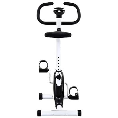 VidaXL Hometrainer met bandweerstand zwart VidaXL Hometrainer met bandweerstand zwart