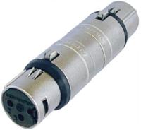 Neutrik connector 3 pin XLR vrouwelijk 7 x 2 cm staal zilver - thumbnail