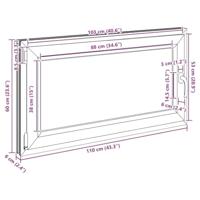 Kelderraam RISOR 110x60 cm draaikiep-draai DIN links wit - thumbnail