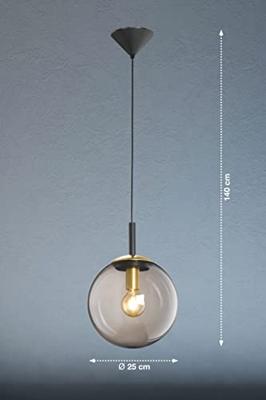 Fischer & Honsel Hanglamp met glasDini Ø 25cm - 60430