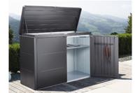 Biohort metalen tuinhuis HighBoard 200x84x127 cm- Plat dak- Metaal- Biohort - thumbnail