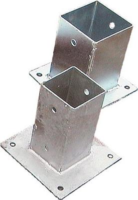 Paalhouder op plaat 12,1x12,1x15 cm Tuindeco - Tuindeco Paalhouder op plaat 12,1x12,1x15 cm Tuindeco - Tuindeco