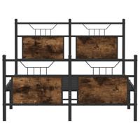 Bedframe zonder matras hout gerookt eikenkleurig 120x200 cm - thumbnail