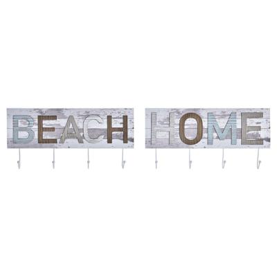 Wandkapstok DKD Home Decor Hout Metaal Strand 45 x 5 x 23 cm (2 Stuks) Wandkapstok DKD Home Decor Hout Metaal Strand 45 x 5 x 23 cm (2 Stuks)