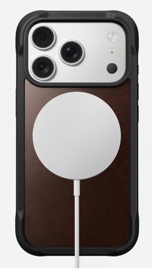 Nomad Horween Rugged lederen hoesje iPhone 17 Pro - Brown