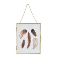 Fotolijst aan ketting - goud - 18x23 cm - thumbnail