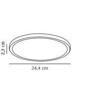 Nordlux Bronx 24 47246001 LED-paneel 15 W Warmwit Wit - thumbnail