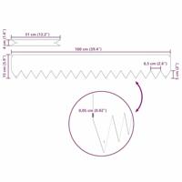 Gazonranden 50 pcs Bruin 100 x 0.5 x 15 cm Cortenstaal - thumbnail