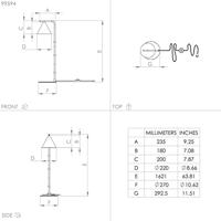 Eglo Gouden vloerlampNarices - 99594 - thumbnail