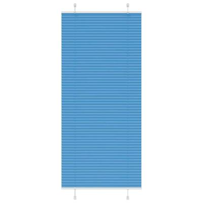 VidaXL Plissé rolgordijn 90x200 cm stofbreedte 89,4 cm polyester blauw VidaXL Plissé rolgordijn 90x200 cm stofbreedte 89,4 cm polyester blauw
