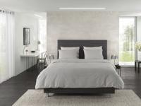 Yellow Yellow Oxford Dekbedovertrek 140x200/220 Dark Grey - thumbnail