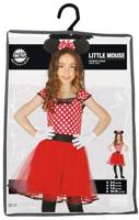 Klein Muisje kostuum kind rood - thumbnail