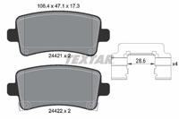 Remblokkenset, schijfrem 2442102 - thumbnail