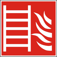 Brandladder - 100 x 100 mm - Sticker - thumbnail