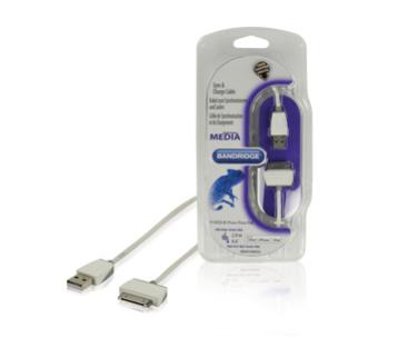 Data en Oplaadkabel Apple Dock 30-Pins - USB A Male 2.00 m Wit