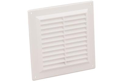 Schoepenrooster kunststof 250x250mm wit Schoepenrooster kunststof 250x250mm wit