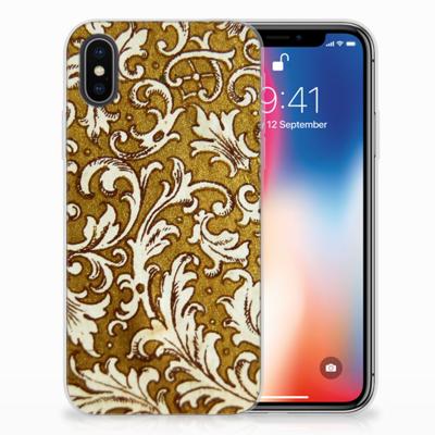 Siliconen Hoesje Apple iPhone X | Xs Barok Goud Siliconen Hoesje Apple iPhone X | Xs Barok Goud