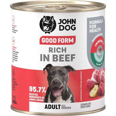JOHN DOG Good Form Rich in beef - natvoer voor honden - 800g