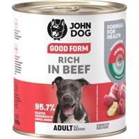 JOHN DOG Good Form Rich in beef - natvoer voor honden - 800g - thumbnail