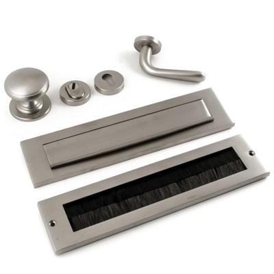 Hardbrass Voordeurset Pragma/Silvia compleet linkswijzend SKG3 met kerntrekbeveiliging - PVD Inox