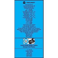 TOOLCRAFT Spanband (tweedelig) Trekkracht (lc) vastbinden (enkel/direct)=2000 daN (l x b) 8000 mm x 50 mm Ratelinrichting - thumbnail