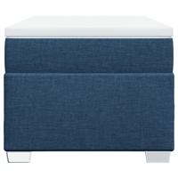 Boxspring met matras stof blauw 80x200 cm - thumbnail