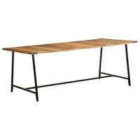 Eettafel 200x100x75 cm massief mangohout - thumbnail