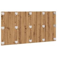 Hoofdeinde 160x1,5x80 cm bewerkt hout artisanaal eikenkleur - thumbnail