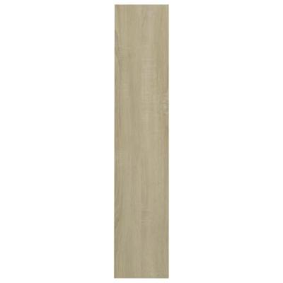 VidaXL Wandschoenenkast 80x18x90 cm bewerkt hout sonoma eikenkleur