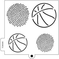 The Crafter's Workshop • cookie stencil basketball surface 13,97x13,97cm - thumbnail