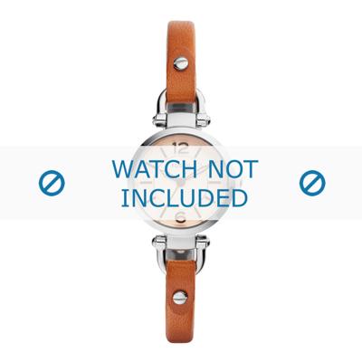 Fossil horlogeband ES4025 Leder Cognac 8mm
