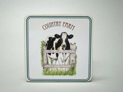 Koe onderzetter set / Country Farm