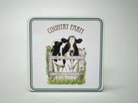 Koe onderzetter set / Country Farm - thumbnail