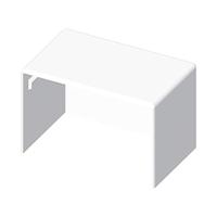 KOPOS 8651_HB Eindstuk (b x h) 60 mm x 40 mm Wit 1 stuk(s) - thumbnail