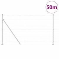 Weidehekwerk Zilver 50 x 1.4 m Gegalvaniseerd staal - thumbnail