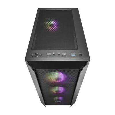 FSP Fortron CMT218 Midi-tower PC-behuizing Zwart 4 voorgeïnstalleerde LED-ventilators, Zijvenster FSP Fortron CMT218 Midi-tower PC-behuizing Zwart 4 voorgeïnstalleerde LED-ventilators, Zijvenster