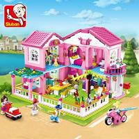 Sluban Holiday Villa (Girl's Dream) bouwstenen set (M38-B0721) - thumbnail