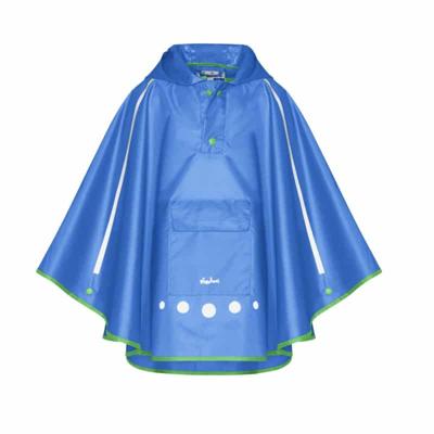 Playshoes regenponcho met tas Blauw-XL
