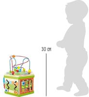 Small Foot houten activitetenkubus met motoriekspiraal safari - thumbnail